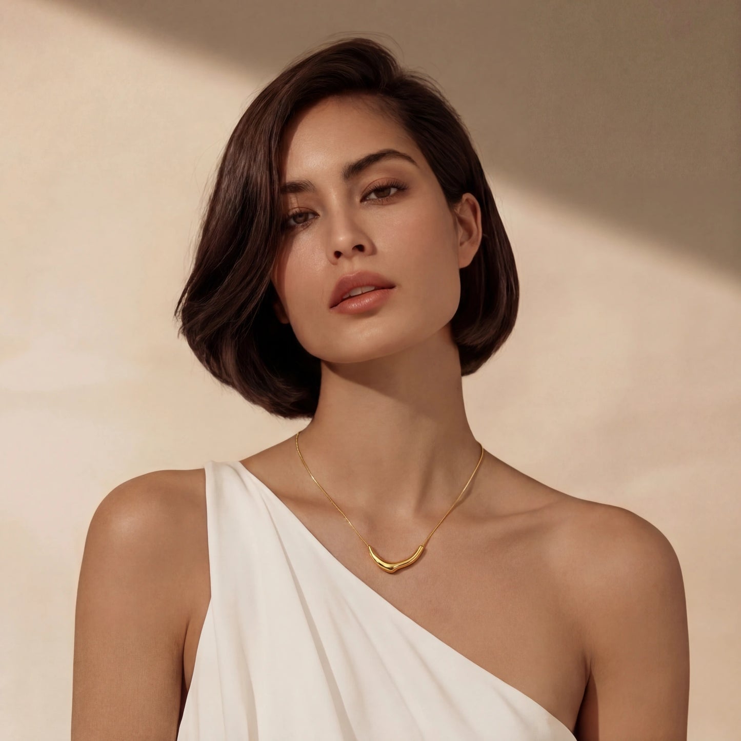 Curve Statement Necklace by Troy Peruzzi