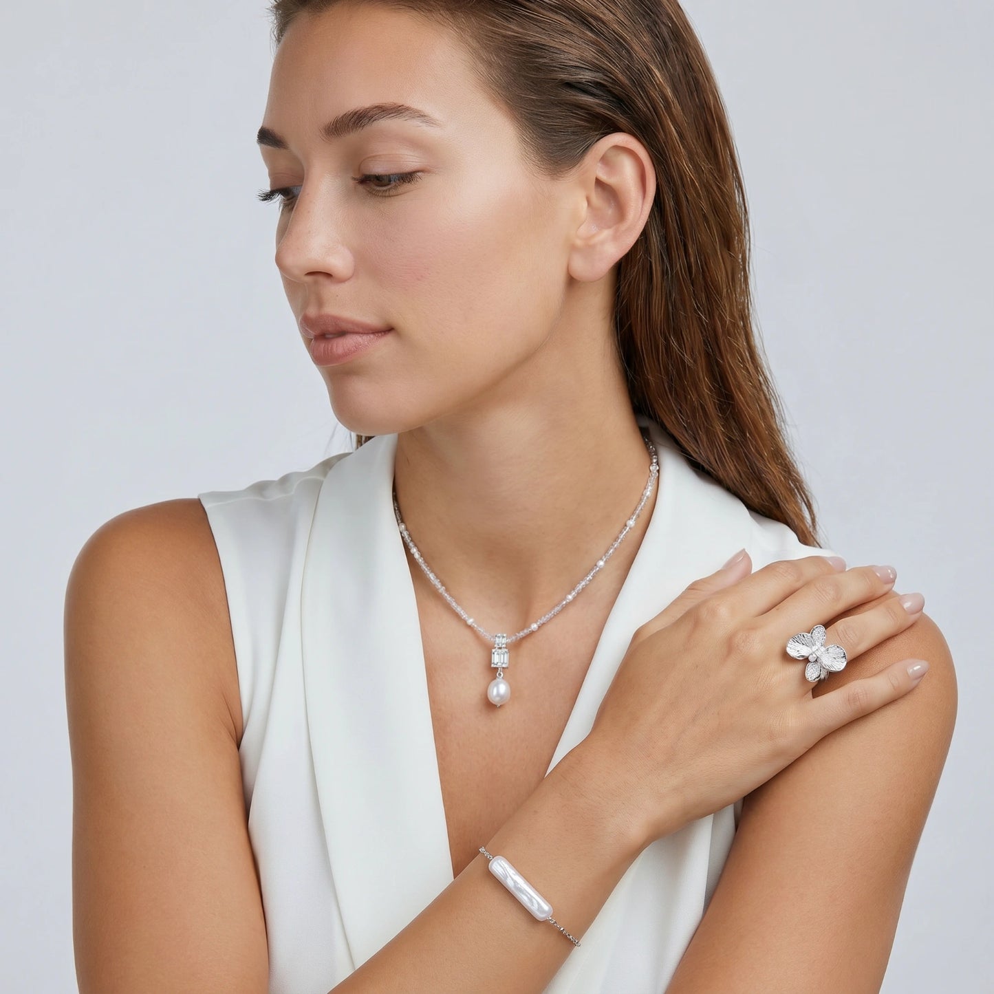 Lavender Dreams Pearl Necklace by Troy Peruzzi