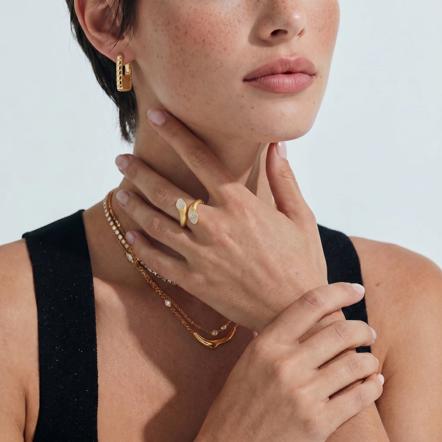 Bamboo Huggie Hoops by Troy Peruzzi