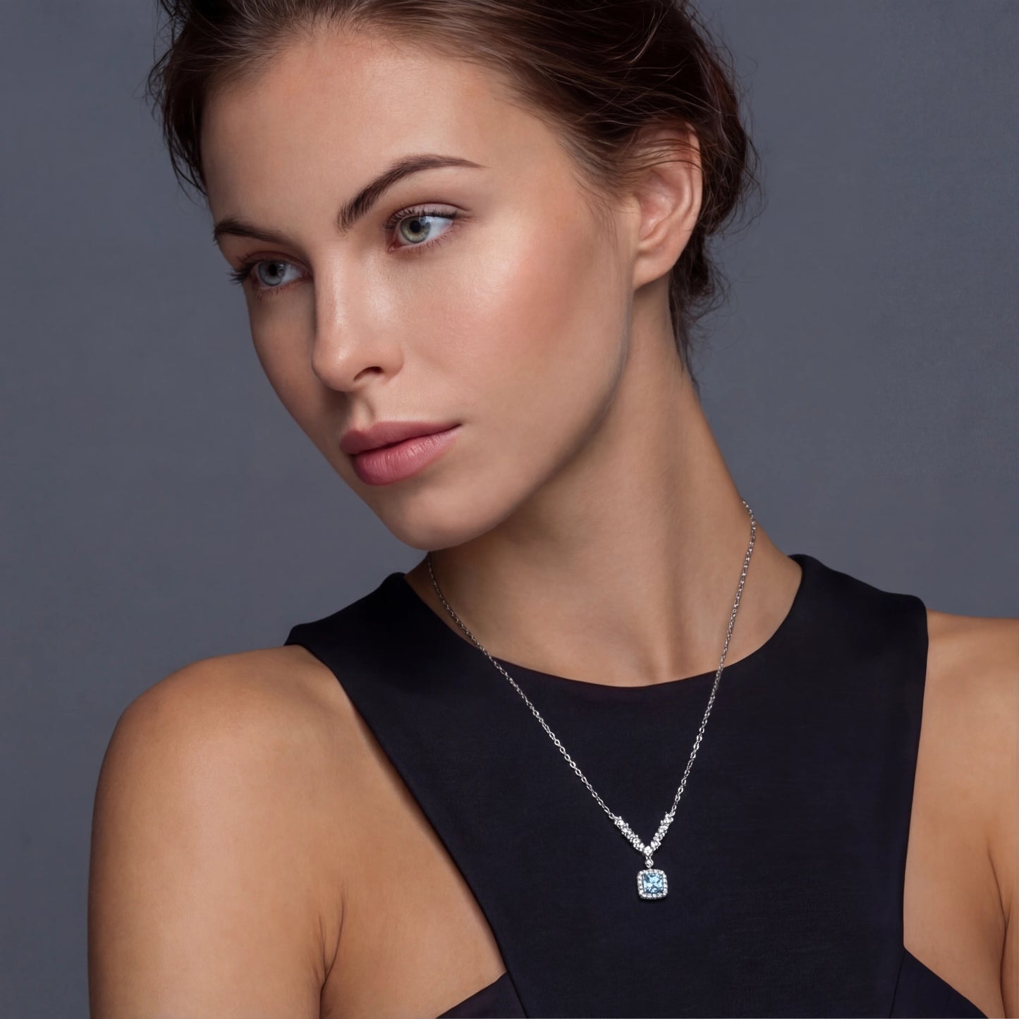 Celestial Arc Moissanite Necklace by Troy Peruzzi