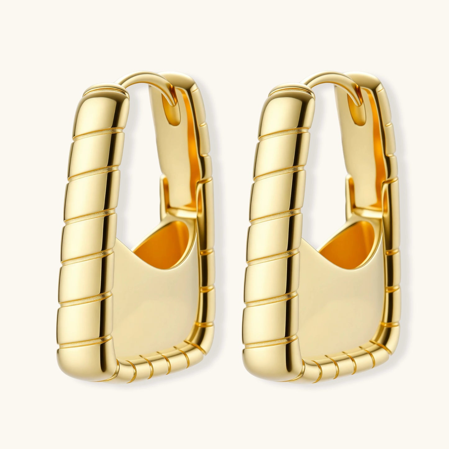 Bamboo Huggie Hoops by Troy Peruzzi