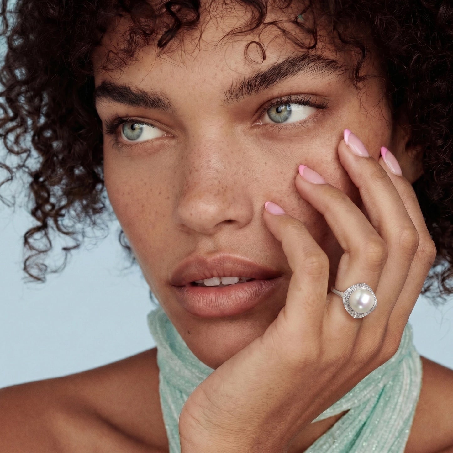 Pearl Halo Dreams Ring by Troy Peruzzi