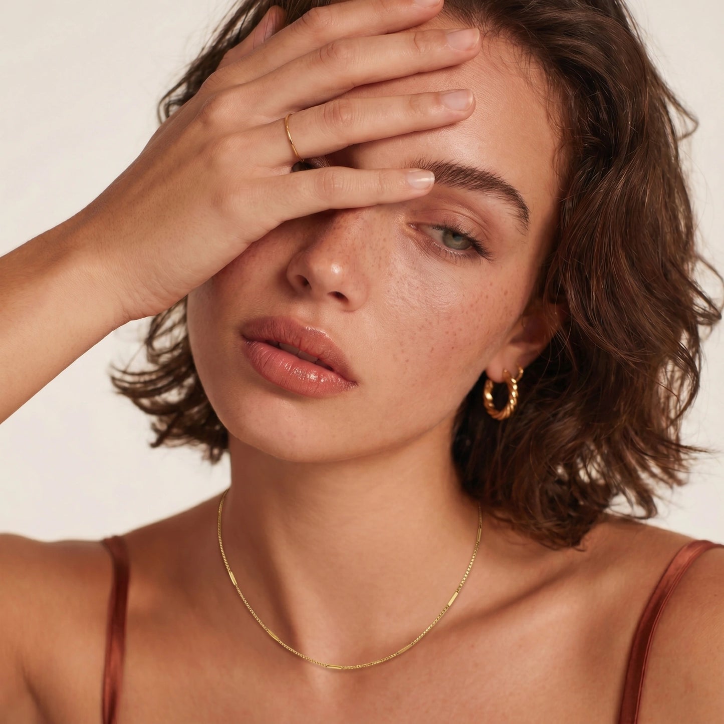 Bar Box Chain Necklace by Troy Peruzzi